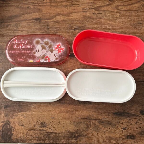 お弁当箱 ランチボックス 2段 箸付き ミッキー ミニー ディズニー