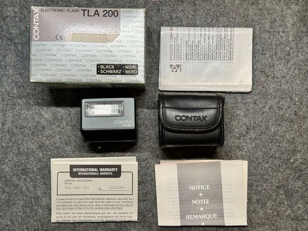 【新品に近い】CONTAX TLA200 ストロボ ブラック