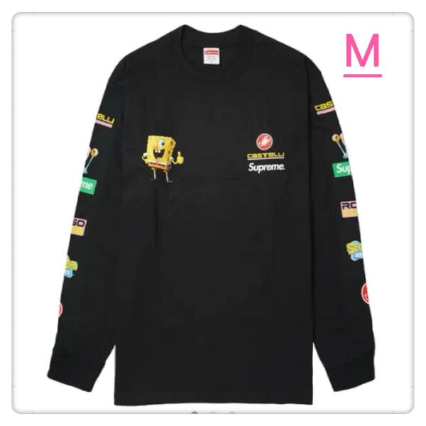 Supreme x SpongeBob Castelli Racing L/S Tee "Black"