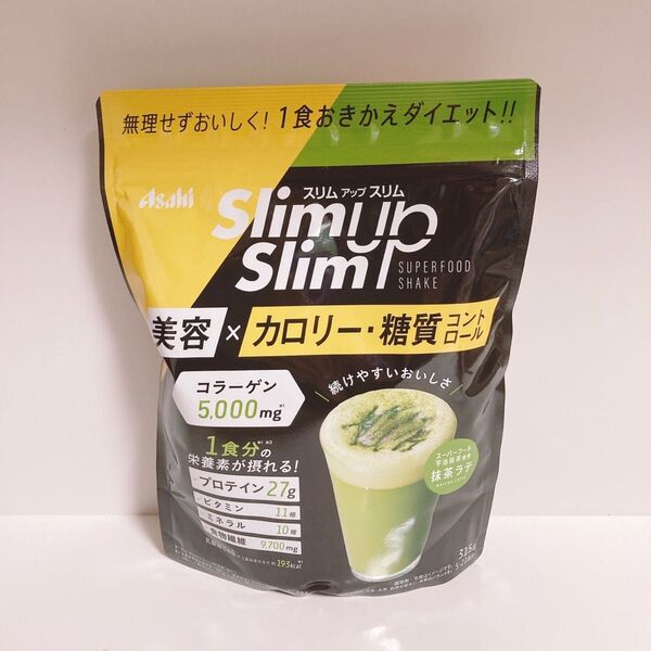 アサヒ スリムアップスリム 酵素+スーパーフードシェイク 抹茶ラテ 315g 抹茶 ラテ プロテイン ダイエット