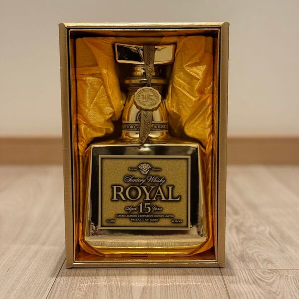 【未開栓】SUNTORY/サントリー ROYAL/ローヤル プレミアム 15年 限定非売品 ゴールドボトル ウイスキー
