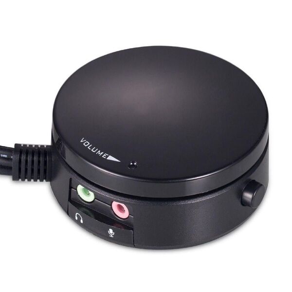 1点のみ!Mini 3.5mm コンピュータ ボリュームコントロールヘッドセット