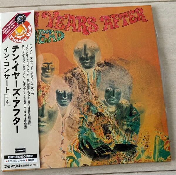 TEN YEARS AFTER / Undead 「イン・コンサート」紙ジャケット国内盤CD 帯、歌詞カード付き 限定盤