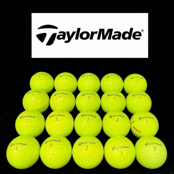 【6】Bランク●テーラーメイド●TaylorMade●ロストボール●ゴルフボール● TP5 ・TP5x混合●20個●洗浄済