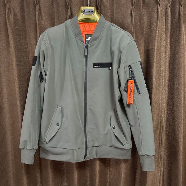 RSタイチ ライディングジャケット クイックドライ フライジャケット RSJ343 KHAKI XL