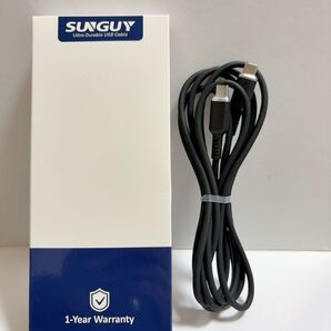 USB Type C to C ケーブル 2m 1本 黒 USBケーブル
