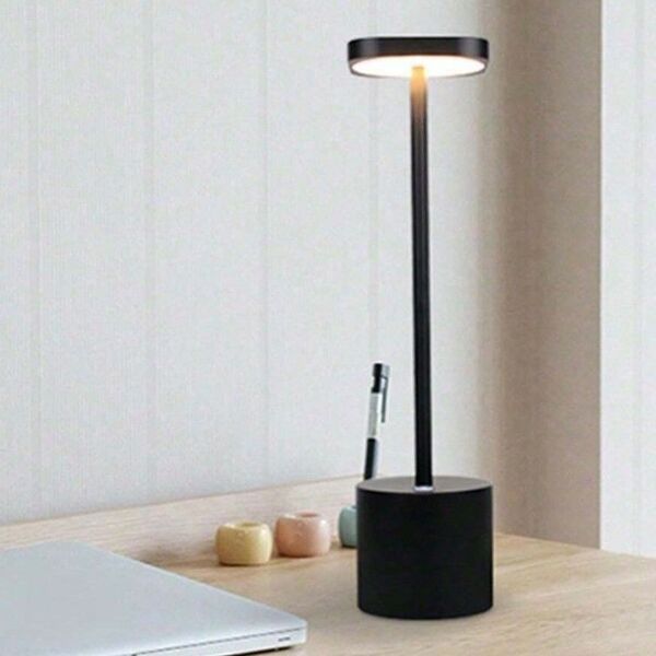 コードレス LED 卓上 ライト おしゃれ テーブル 読書灯 充電式 間接照明 北欧 3色 調光 ブラック546575