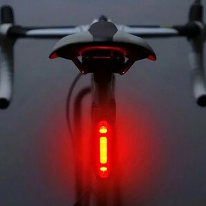 USB充電式 LED バイクテールライト 自転車ライト リアライト サイクリングライト 4点滅モード585163