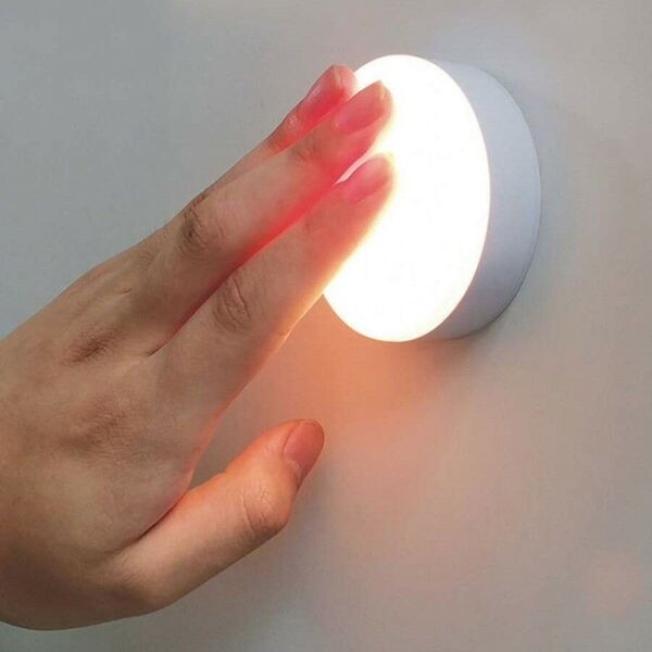 LED タッチ 用 寝室 常夜灯 日常 壁取付可能 ホワイト 照明 取付簡単 室内照明989621