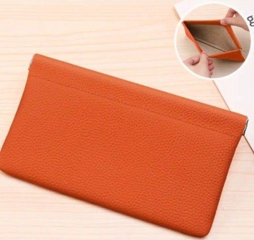 新品 上質な牛革製 本革のレザー長財布 高品質なステッチ付きの札入れ メガネケース スマホケースとしても便利