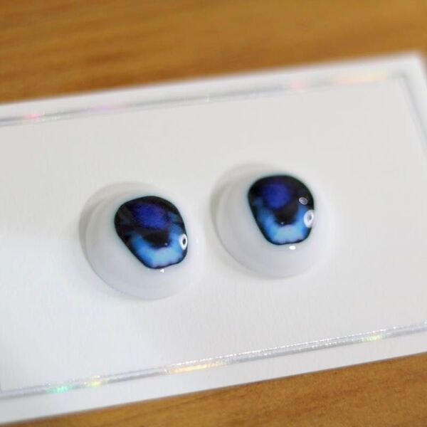 ドール用ラベルアイ Who are you【カラー:ソウルブルー】20mm 対応サイズMDDなど ドールアイ