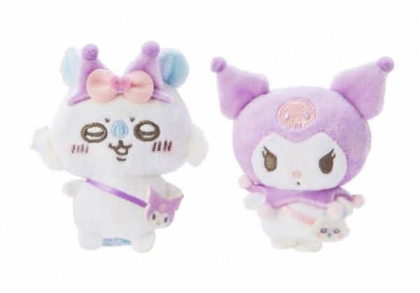 ちいかわ ナガノ サンリオ モモンガ クロミ マスコットブローチ 未使用タグ台紙なし