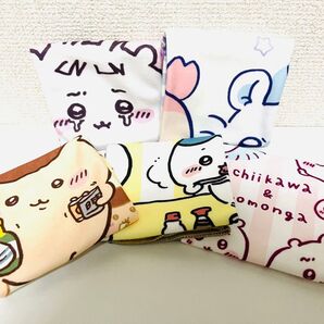 ちいかわ ナガノ マルチクロス ハンカチ タオル ちいかわ ハチワレ うさぎ モモンガ くりまんじゅう 未使用