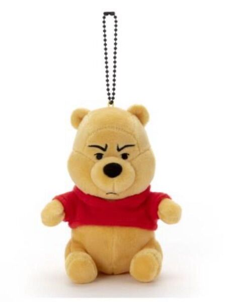 Disney ディズニー ファニーフェイス くまのプーさん ぬいぐるみ キーホルダー 未使用タグなし