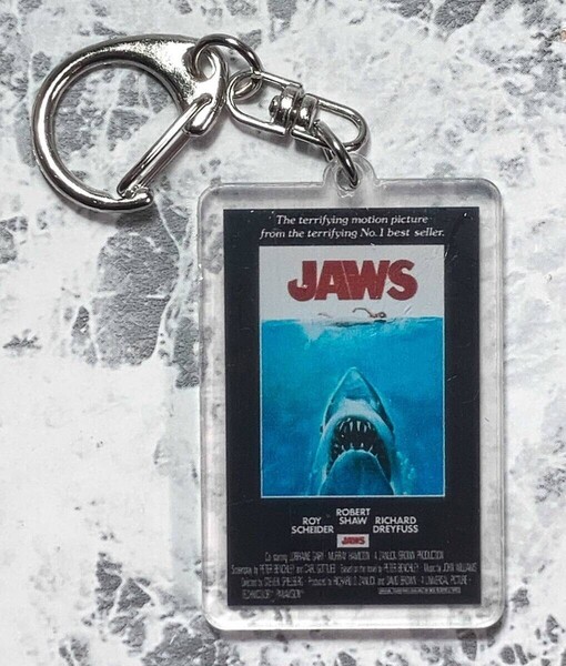 「JAWS/ジョーズ/スティーブン・スピルバーグ シアター ミニポスター型 アクリル キーホルダー」tface-g 【タグ:映画】 T08