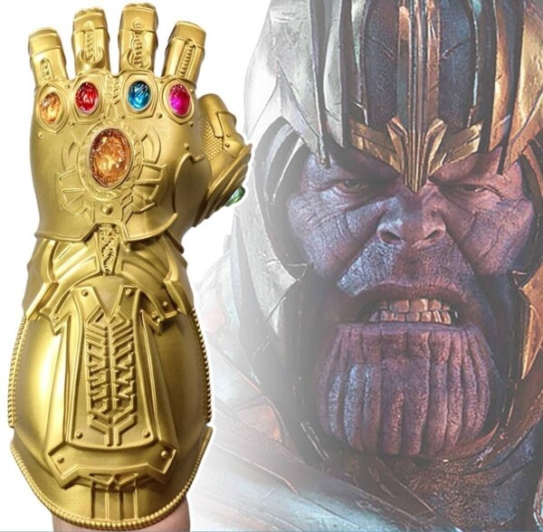 「アベンジャーズ/サノス インフィニティ・ガントレット 発光ギミック付き 大人サイズ」tface-g 【タグ:映画、アメコミ】1 T07