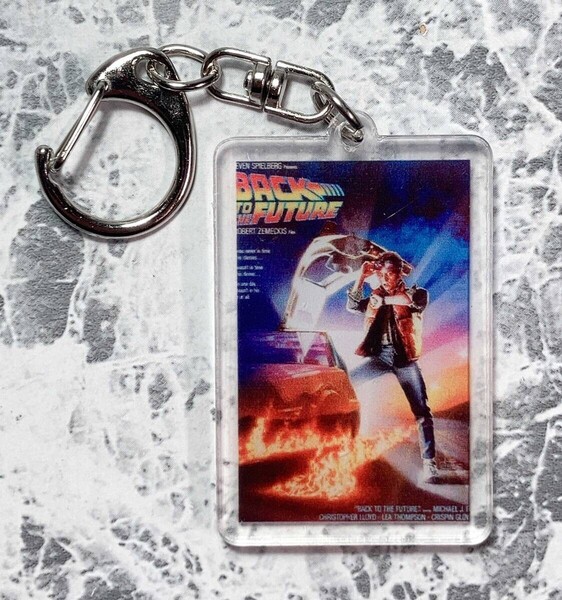 「バック・トゥ・ザ・フューチャー シアター ミニポスター型 アクリル キーホルダー」tface-g 【タグ:映画、アクセサリー】 T02