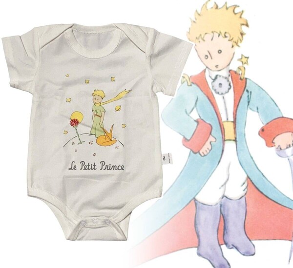 「星の王子さま/サン・テグジュペリ ベビー服 肌着/ロンパース/半袖 サイズ60:生後6ヵ月用」tface-g 【タグ:キッズ】 T08