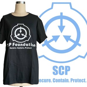 「SCP財団 Tシャツ Mサイズ ブラック」tface-g 【タグ:アニメ】1 T22