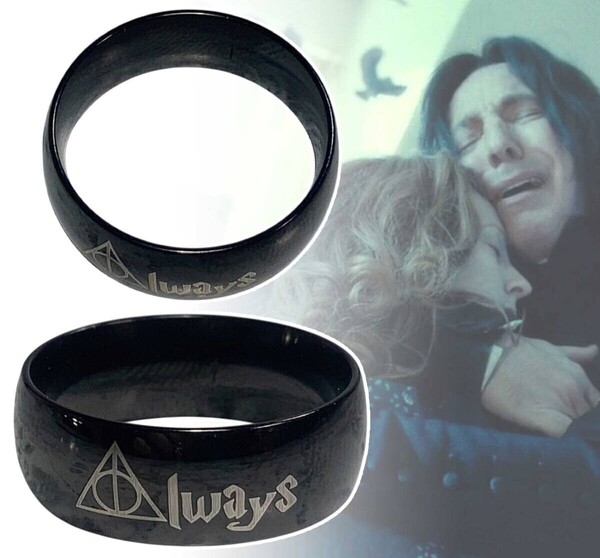 「ハリー・ポッター/セブルス・スネイプ 死の秘宝/Always 指輪 ブラック 17号」tface-g 【タグ:映画、アクセサリー】1 T04