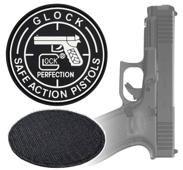 「GLOCK/グロック 銃器メーカー ラバー製 マジックテープ式 ワッペン」tface-g 【タグ:ミリタリー、アクセサリー】2 T17