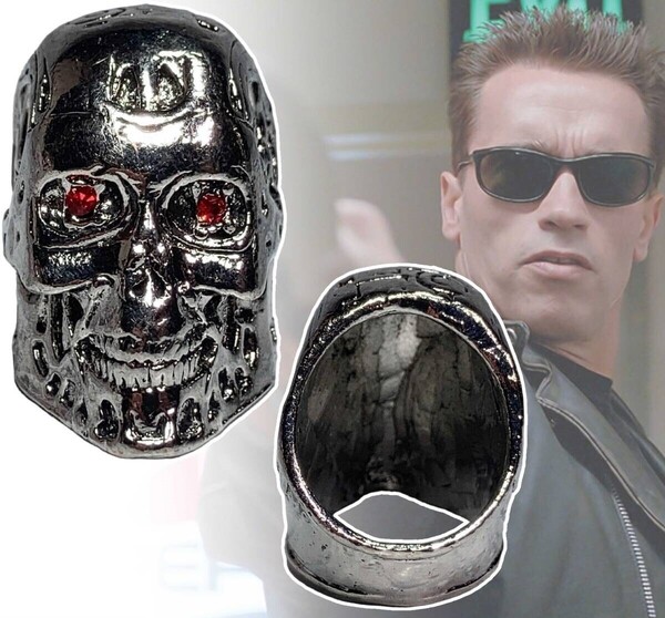 「ターミネーター/T-800 アーノルド・シュワルツェネッガー 指輪 22号」tface-g 【タグ:映画、アクセサリー】 T07