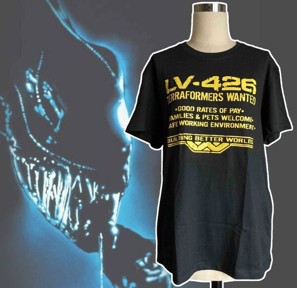 ★送料無料★「エイリアン2/惑星植民地 LV-426 シガニー・ウィーバー Tシャツ Mサイズ」tface-g 【タグ:映画、アクセサリー】1 T22