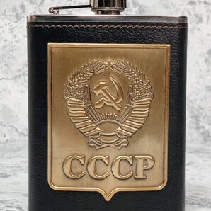 「ウィスキーフラスコ/スキットル CCCP/ソ連/ソビエト社会主義共和国連邦 8オンス」tface-g 【タグ:アクセサリー】1 T04