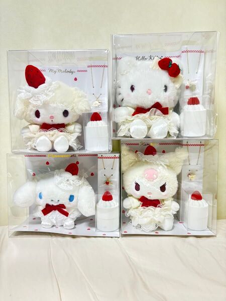 【新品未開封】サンリオ ショートケーキシリーズ ぬいぐるみ マイメロ キティ シナモン クロミ