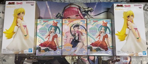 【箱傷有特価・新品未開封】物語シリーズ 5体セット ちょこのせ 斧乃木余接 八九寺真宵 ESPRESTO-Clear 忍野忍