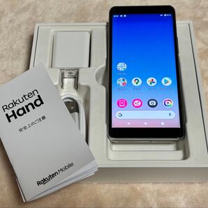 付属品完備 初代 楽天Hand P710 64GB ホワイト 中古美品
