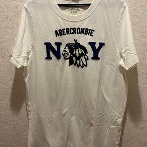 Abercrombie & Fitch Tシャツ メンズ Mサイズ ホワイト