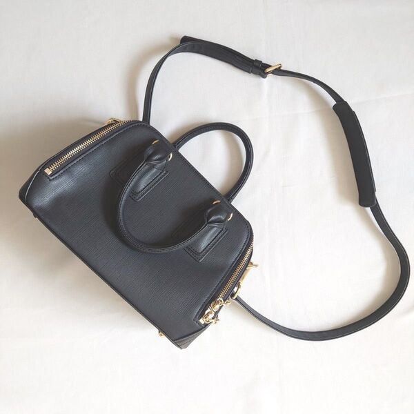 DIANA ダイアナ 2way ショルダーバッグ ハンドバッグ ブラック