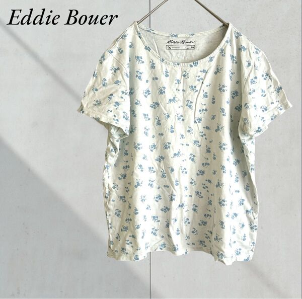 Eddie Bouer エディーバウアー トップス ブラウス 半袖 花柄