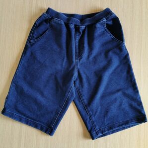 GU デニムハーフパンツ 150