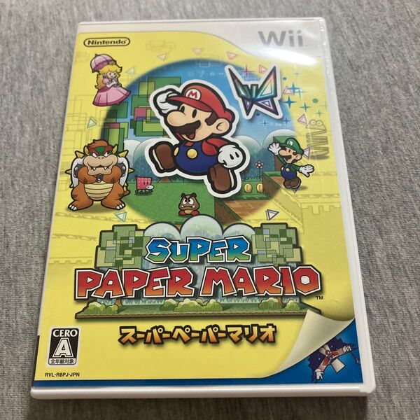 D【Wii】 スーパーペーパーマリオ 比較的美品
