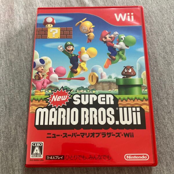 k【Wii】 New スーパーマリオブラザーズ Wii 円盤美品