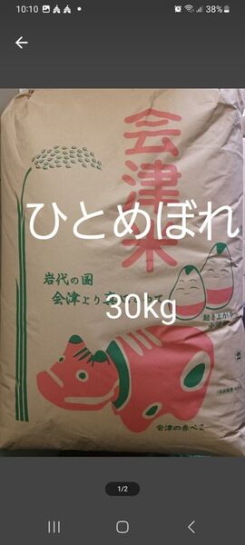 会津産 ひとめぼれ 玄米 30kg 令和6年産