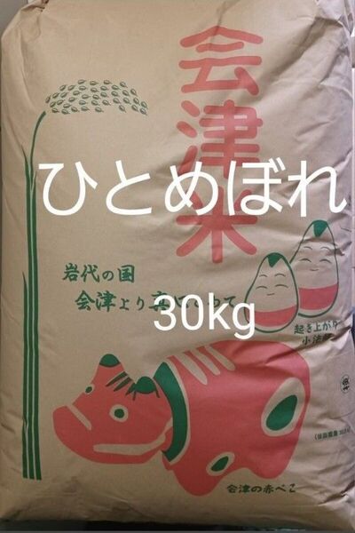 会津産 ひとめぼれ 玄米 30kg 令和6年産 全国送料無料