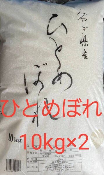 宮城県産 ひとめぼれ 20kg (10kg×2) 白米 令和6年産