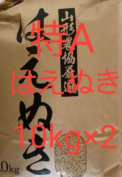 特A はえぬき 20kg (10kg×2) 山形県産 令和6年産