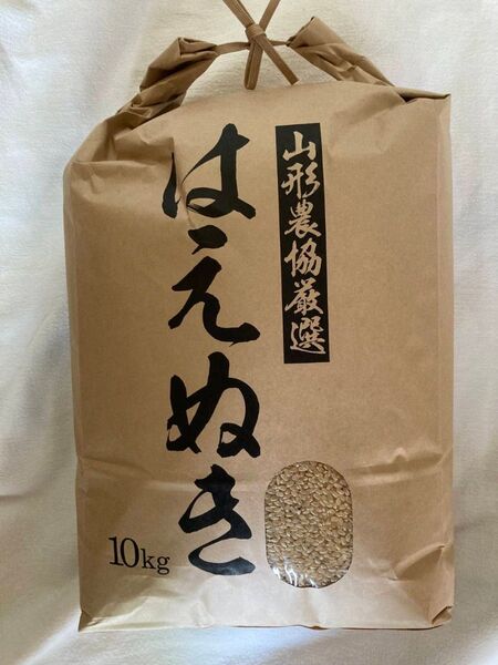 山形県産 はえぬき 玄米 20kg (10kg×2) 玄米用冷蔵保管 送料無料
