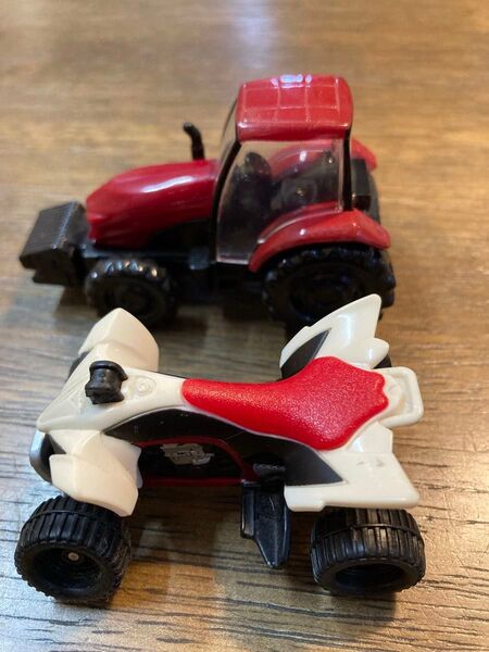 トミカ ミニカー 2個セット トラクター バイク おもちゃ