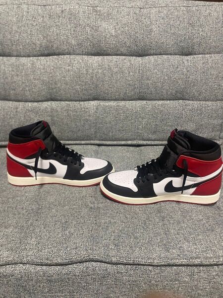 NIKE ナイキ エアジョーダン1 レトロ リイマジンド 29.5cm ブラックトゥ つま黒 AIR JORDAN OG HIGH