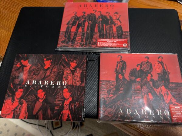 SixTONES ABARERO 3形態セット(通常盤 初回盤A 初回盤B)