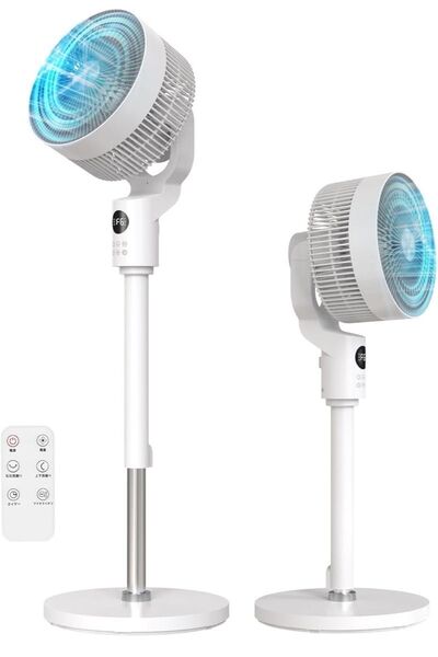 梅雨対策に◎静音DCサーキュレーター 3D首振り扇風機静音 扇風機 省エネ ホワイト 節電対策