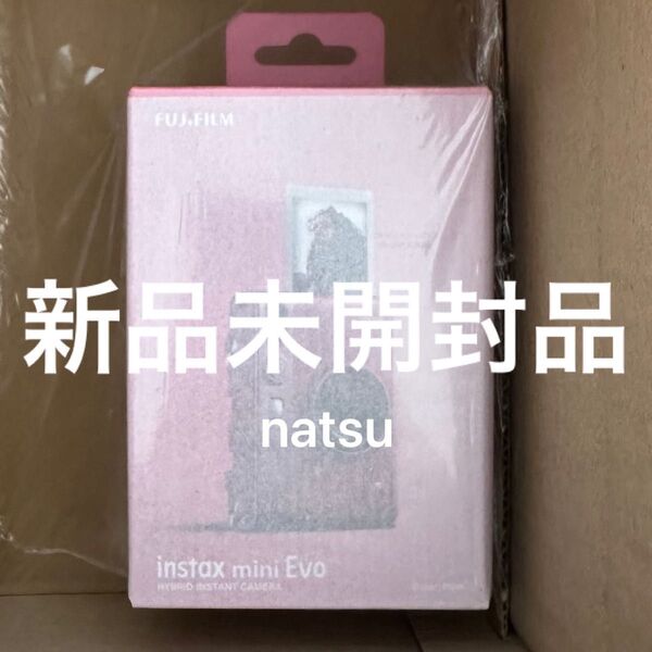 新品未使用・未開封品 FUJIFILM instax mini Evo チェキ USB Type-C対応 ピンク