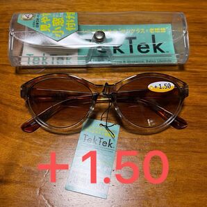 【新品 未使用】TekTek リーディンググラス サングラス+老眼鏡 +1.50