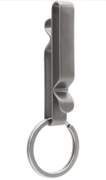 チタン合金キーホルダー ベルトクリップ キーリング付 軽量