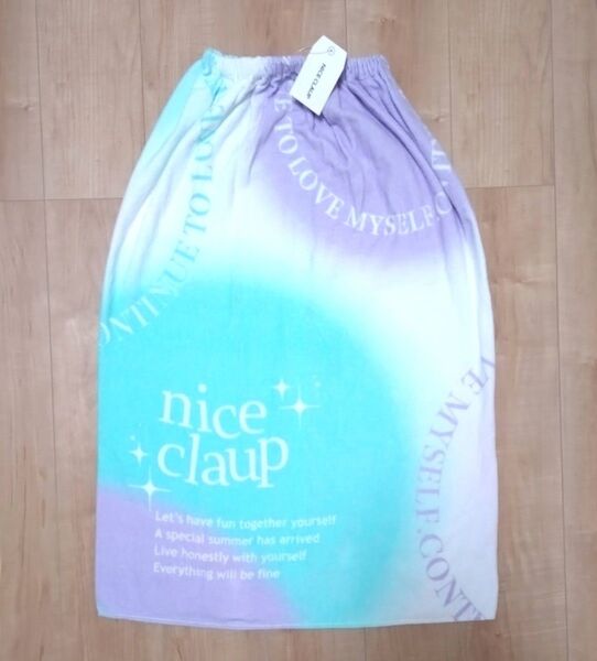新品 ナイスクラップ ラップタオル 巻タオル 女の子 80 綿100% 長め